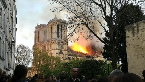 اندلاع حريق في كاتدرائية نوتردام بباريس - سبوتنيك عربي