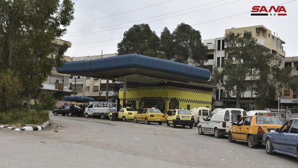 أزمة البنزين في درعا، سوريا، 7 أبريل/ نيسان 2019 - سبوتنيك عربي