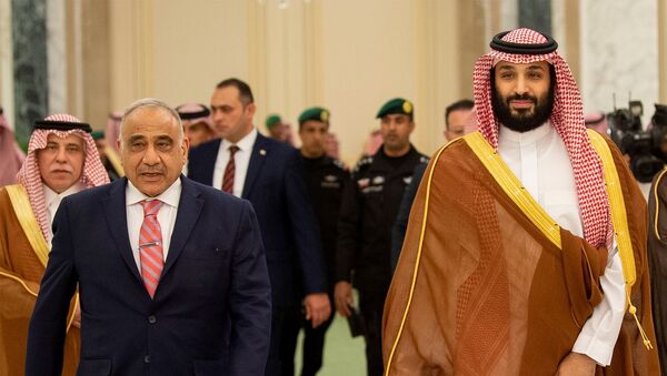 ولي العهد السعودي الأمير محمد بن سلمان ورئيس الوزراء العراقي عادل عبد المهدي - سبوتنيك عربي