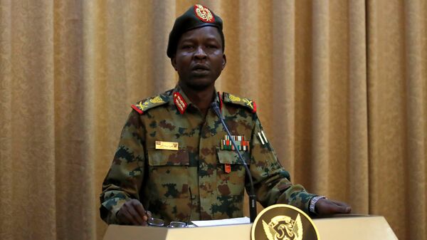 المتحدث باسم الجيش السوداني اللواء شمس الدين كيباشي يحضر مؤتمرا صحفيا في الخرطوم - سبوتنيك عربي