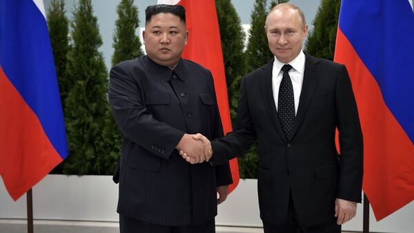 الرئيس الروسي فلاديمير بوتين التقى مع الزعيم الكوري الشمالي كيم جونغ أون - سبوتنيك عربي