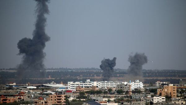 القصف الإسرائيلي على قطاع غزة - سبوتنيك عربي