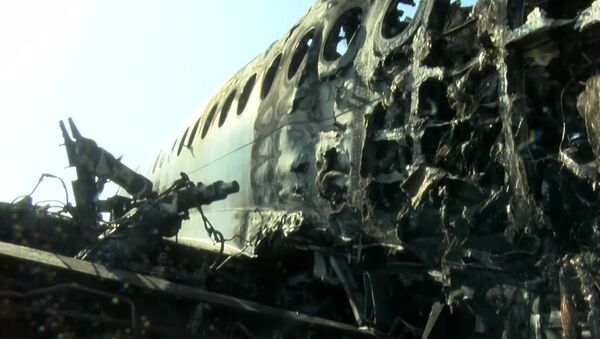 صالون الطائرة المحترقة في موسكو - سبوتنيك عربي