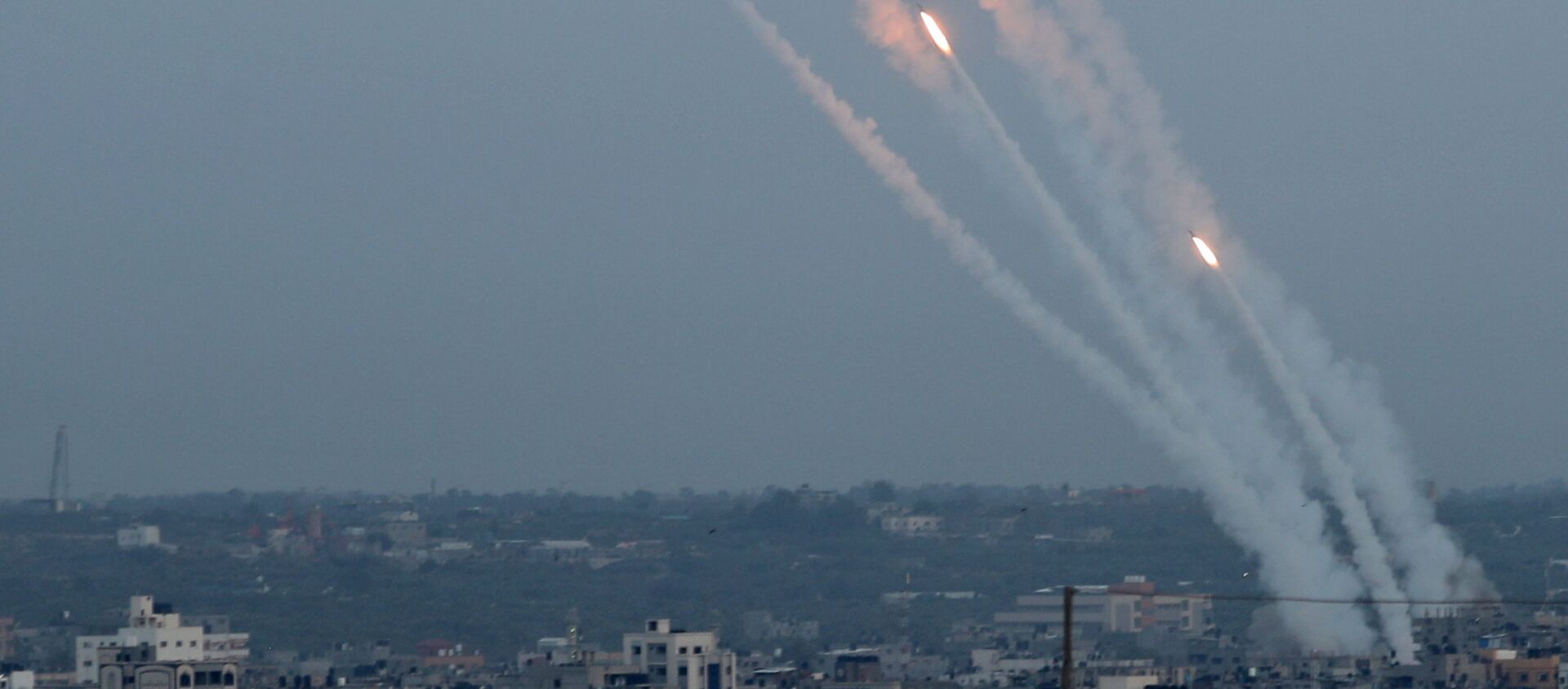 إطلاق الصواريخ من غزة باتجاه إسرائيل - سبوتنيك عربي, 1920, 14.11.2019
