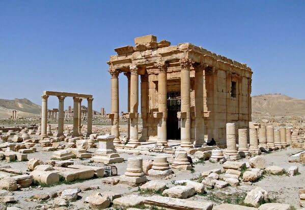 معبد بعل شمين قبل الحرب في مدينة تدمر (بالميرا) الأثرية - سبوتنيك عربي