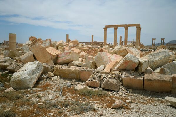 معبد بعل شمين المدمر في مدينة تدمر (بالميرا) الأثرية - سبوتنيك عربي