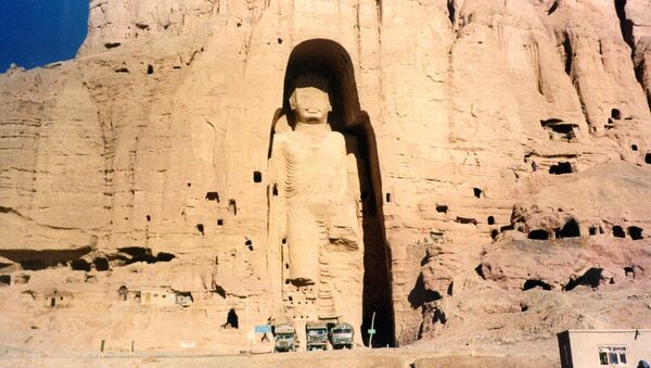 تماثيل بوذا في المدينة القديمة باميان، أفغانستان، عام 1997 - سبوتنيك عربي