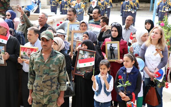 حلب تحتفل بالذكرى الـ74 للنصر الروسي على النازية - سبوتنيك عربي