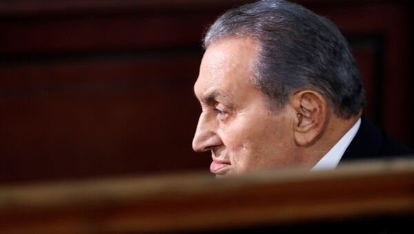 مبارك أثناء شهادته في قضية السجون - سبوتنيك عربي