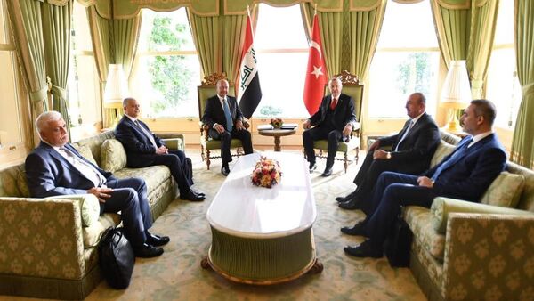 الرئيس العراقي برهم صالح والرئيس التركي رجب طيب أردوغان - سبوتنيك عربي