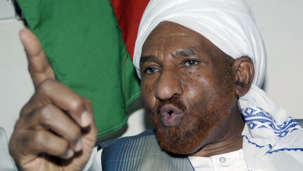 زعيم حزب الأمة السوداني الصادق المهدي - سبوتنيك عربي