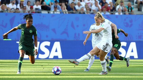 مباراة ألمانيا ونيجيريا في كأس العالم للسيدات، 22 يونيو/حزيران 2019 - سبوتنيك عربي
