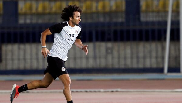 عمرو وردة في تدريبات منتخب مصر - سبوتنيك عربي