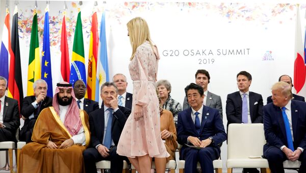 إيفانكا ترامب أمام قادة العالم في قمة العشرين في اليابان - سبوتنيك عربي