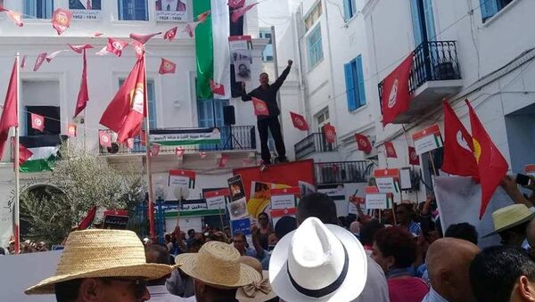 مسيرة تونسية ضد صفقة القرن - سبوتنيك عربي