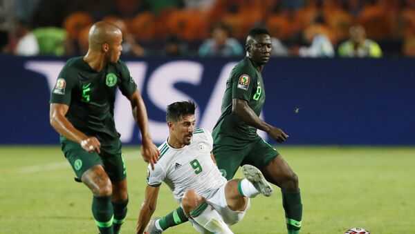 مباراة الجزائر ونيجيريا في أمم أفريقيا 2019 - سبوتنيك عربي