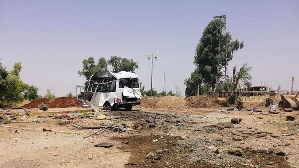 موقع التفجير في اليادودة، سوريا - سبوتنيك عربي