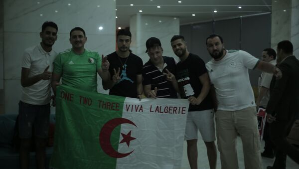 جماهير المنتخب الجزائري في القاهرة - سبوتنيك عربي