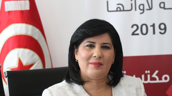 عبير موسي، مرشحة الرئاسة التونسية - سبوتنيك عربي
