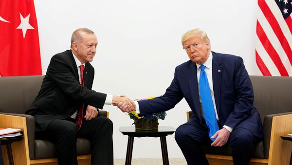 الرئيس الأمريكي دونالد ترامب مع نظيره التركي رجب طيب أردوغان - سبوتنيك عربي