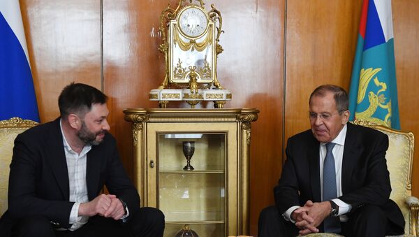 وزير الخارجية الروسي سيرغي لافروف و كيريل فيشينسكي  - سبوتنيك عربي