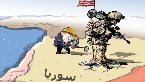 الولايات المتحدة تحاول حل مشكلة شرعية الوجود من خلال تكتيك إطالة وقت تواجدها في سوريا - سبوتنيك عربي