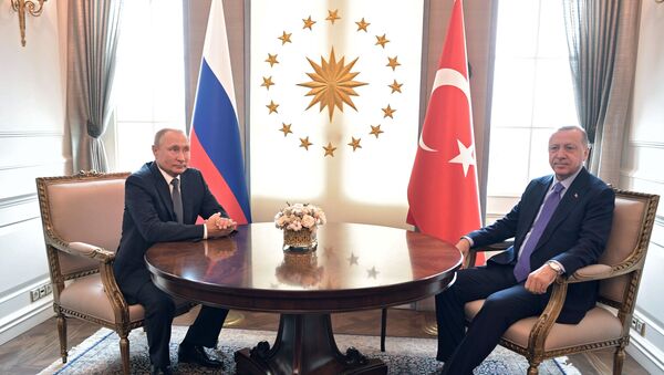 الرئيس فلاديمير بوتين والرئيس التركي رجب طيب أردوغان في أنقرة، تركيا 16 سبتمبر 2019 - سبوتنيك عربي