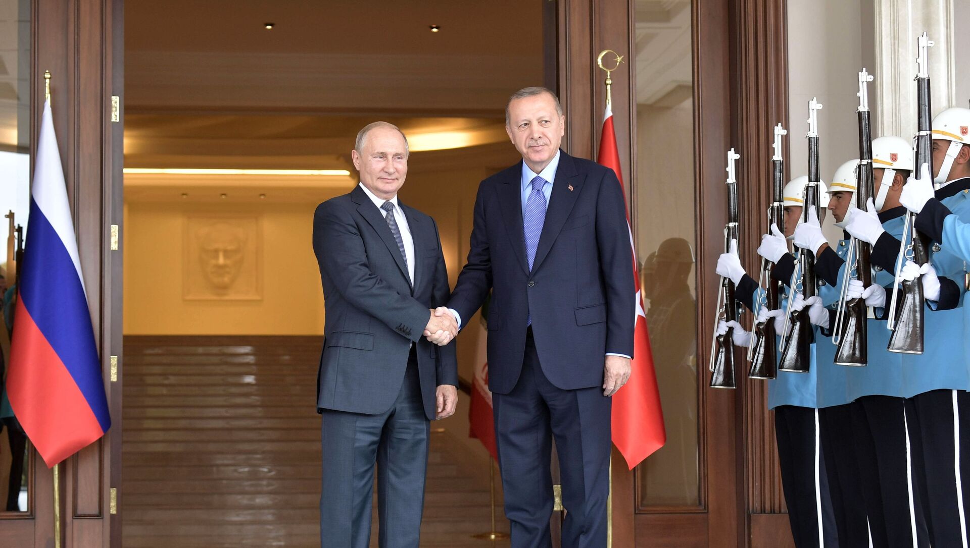 الرئيس فلاديمير بوتين والرئيس التركي رجب طيب أردوغان في أنقرة، تركيا 16 سبتمبر 2019 - سبوتنيك عربي, 1920, 05.05.2021