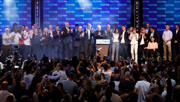 زعيم تحالف أزرق أبيض الإسرائيلي، بيني غانتس، انتخابات، إسرائيل 18 سبتمبر 2019 - سبوتنيك عربي