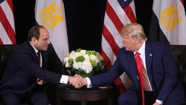 الرئيس الأمريكي دونالد ترامب يلتقي الرئيس المصري في نيويورك - سبوتنيك عربي