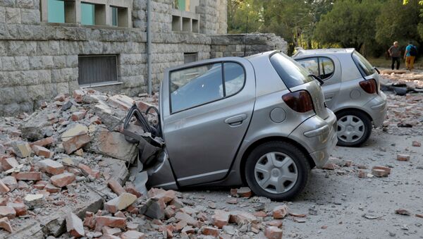 تداعيات زلزال في تيرانا، ألبانيا 21 سبتمبر 2019 - سبوتنيك عربي