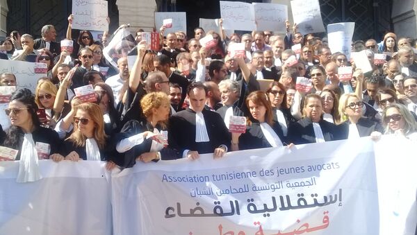 وقفات احتجاجية للمحامين التونسيين - سبوتنيك عربي