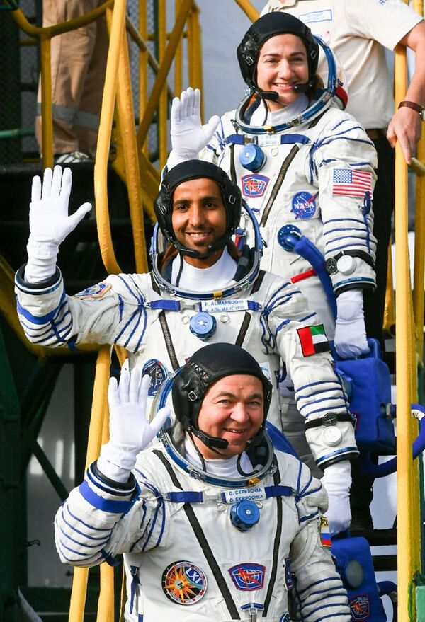 هزاع المنصوري، أول رائد فضاء إماراتي يتوجه إلى محطة الفضاء الدولية في 25 سبتمبر/ أيلول 2019، إلى محطة الفضاء الدولية - سبوتنيك عربي