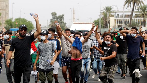 المظاهرات في العاصمة العراقية بغداد - سبوتنيك عربي