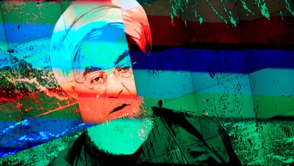 الرئيس الإيراني حسن روحاني يلقي خطابا في الدورة 74 للجمعية العامة للأمم المتحدة في مقر الأمم المتحدة في مدينة نيويورك - سبوتنيك عربي