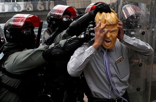 استمرار الاحتجاجات في هونغ ككونغ، الصين 29 سبتمبر 2019 - سبوتنيك عربي
