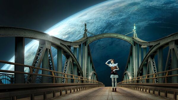 فتاة على جسر في الفضاء - سبوتنيك عربي