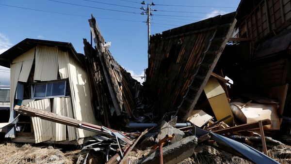 منازل مدمرة بفعل إعصار هاجيبيس في كورياما، اليابان، 15 أكتوبر/تشرين الأول 2019 - سبوتنيك عربي