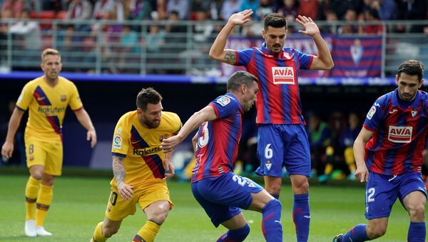 مباراة برشلونة وإيبار في الدوري الإسباني - سبوتنيك عربي