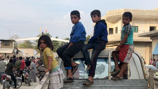 الوضع على الحدود السورية التركية، سكان عين العرب (كوباني)، سوريا - سبوتنيك عربي