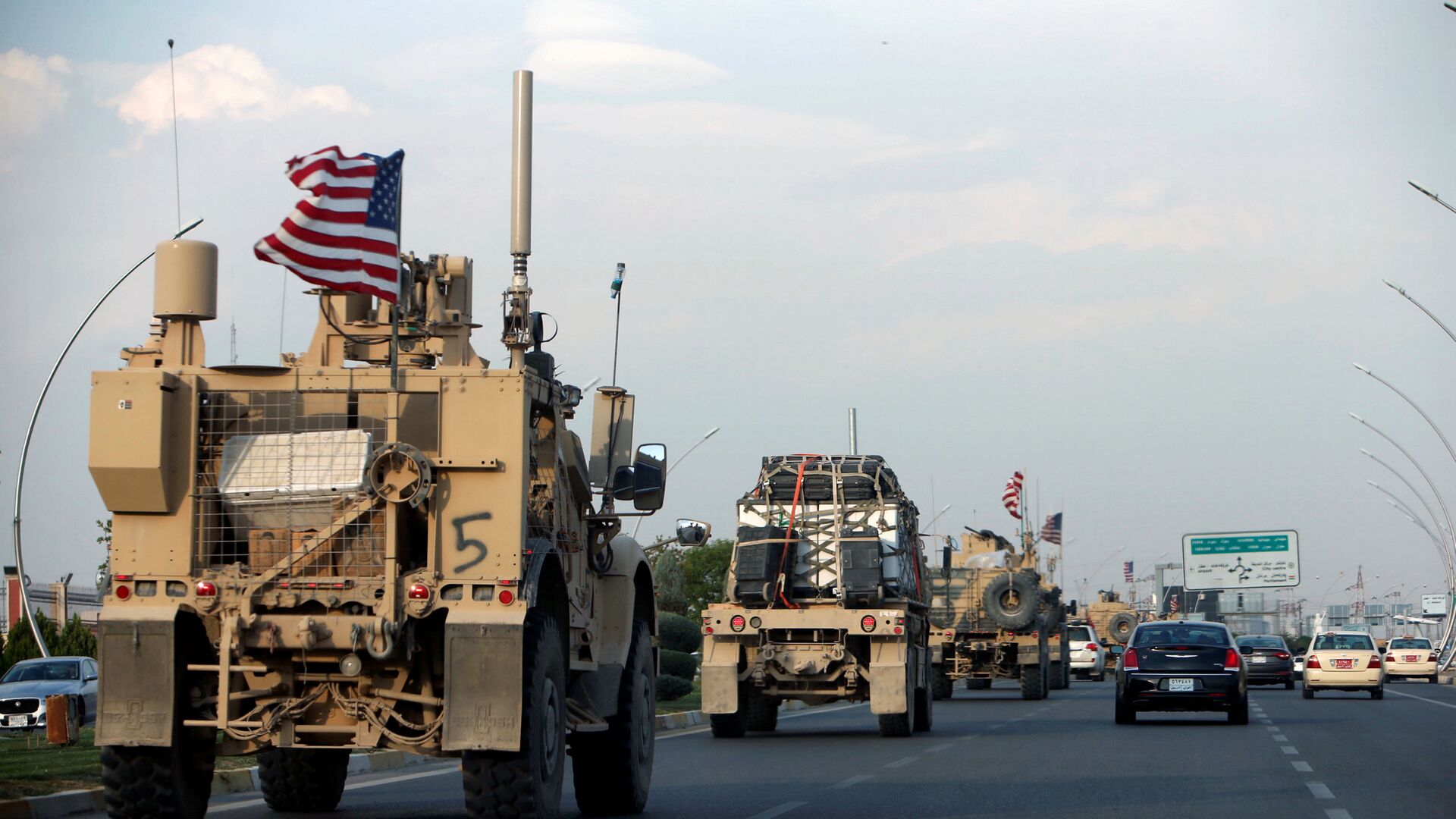 قوات الجيش الأمريكي المنسحبة من شمال سوريا، في اربيل، العراق 21 أكتوبر 2019 - سبوتنيك عربي, 1920, 23.10.2021