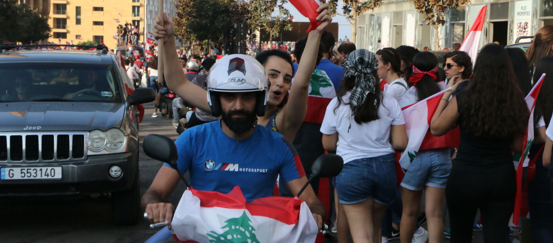 استمرار الاحتجاجات في لبنان، 22 أكتوبر 2019 - سبوتنيك عربي, 1920, 24.10.2019