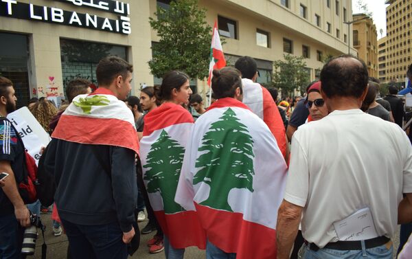 استمرار الاحتجاجات في لبنان، 23 أكتوبر 2019 - سبوتنيك عربي