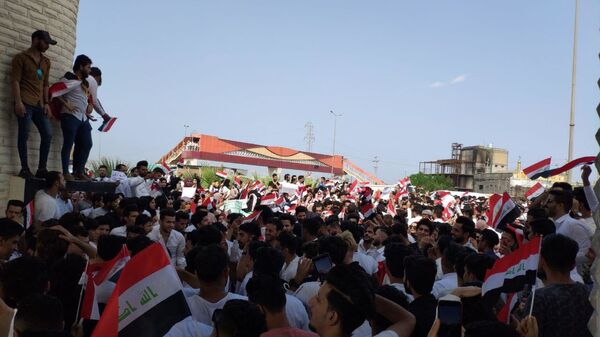 تظاهرات الطلاب في بغداد، العراق أكتوبر 2019 - سبوتنيك عربي