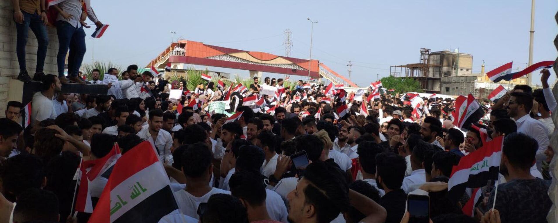 تظاهرات الطلاب في بغداد، العراق أكتوبر 2019 - سبوتنيك عربي, 1920, 20.02.2022