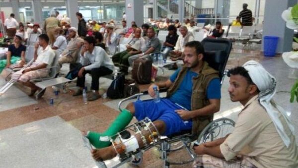 جرحى يمنيين في مستشفى هندي - سبوتنيك عربي