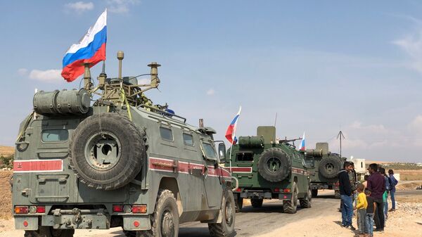 سيارات الشرطة العسكرية الروسية في شمال سوريا - سبوتنيك عربي