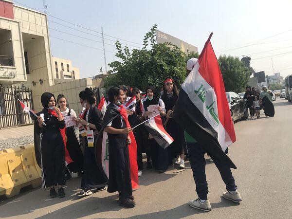 إعلان عصيان مدني في بغداد لإقالة الحكومة... صور إعلان عصيان مدني في بغداد لإقالة الحكومة... صور - سبوتنيك عربي