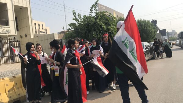 إعلان عصيان مدني في بغداد لإقالة الحكومة  - سبوتنيك عربي
