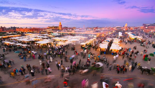 ساحة جامع الفنا في مراكش، المغرب - سبوتنيك عربي